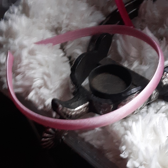 Satin handbag and matching headband lot - Picture 3 of 8